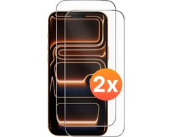 Screenprotector - 2 stuks - Geschikt voor iPhone 17 Pro Max Tempered Glass - Extra Sterk – beschermglas screen protector