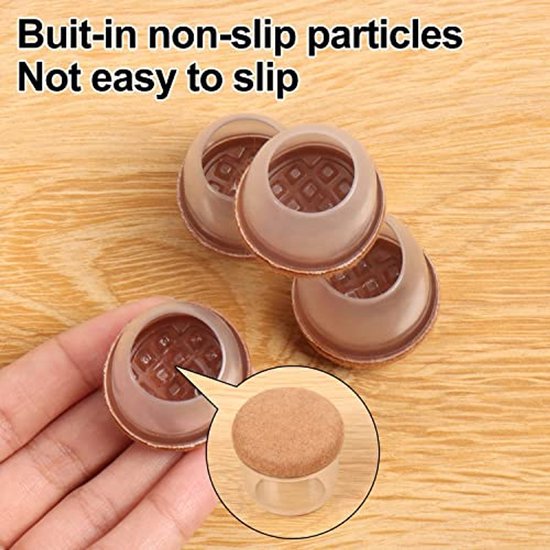 SHULLIN 8 stuks zeer elastisch gebreide meubelsokken kat stoelpootbeschermers anti-slip