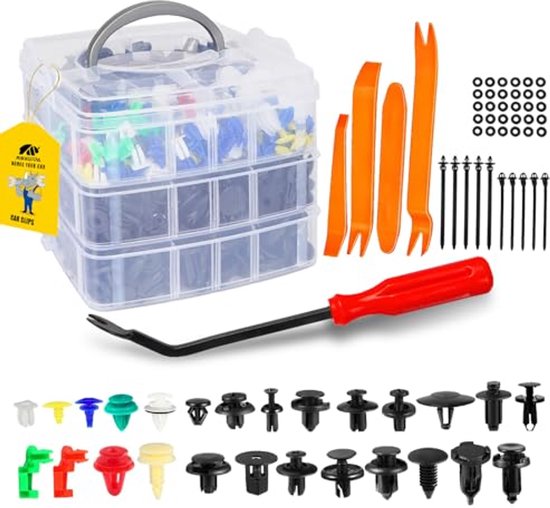 Uolor 1565 Stücke Auto Befestigungsclips Universal Set – 36
