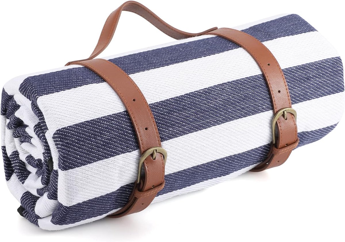 Picknickkleed voor binnen en buiten - Buitendeken - 150 x 200 cm - Waterdicht en opvouwbaar - Stranddeken - Geschikt voor strand, kamperen, wandelen, reizen - ANMI