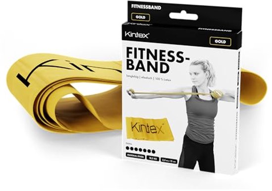 Kintex Fitnessband-Rolle, 25 M X 15 Cm, 5 Stärken – Latex-Widerstandsband Zum Selbst Zuschneiden