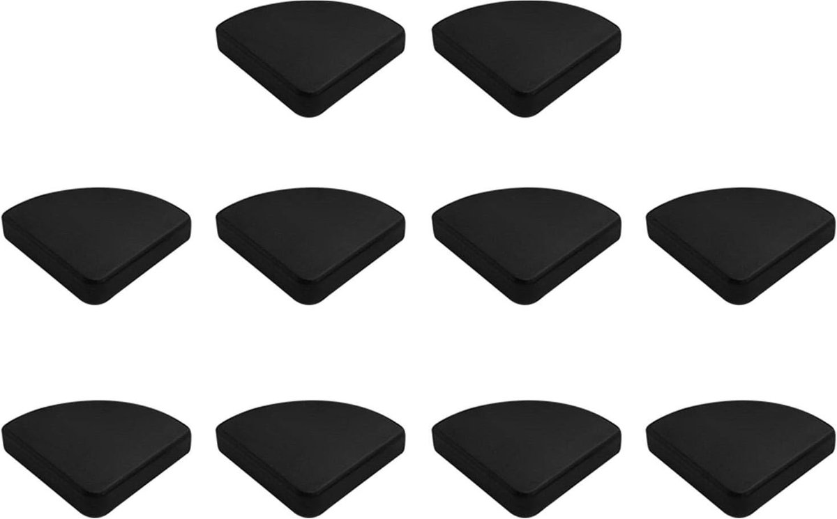 Image of 20-pack kinderbeveiligingshoekbeschermers, anti-scherpe hoekbeschermers voor meubels, siliconen hoekbeschermers voor meubels, tafels, bureaus, bedden en muren,Zwart