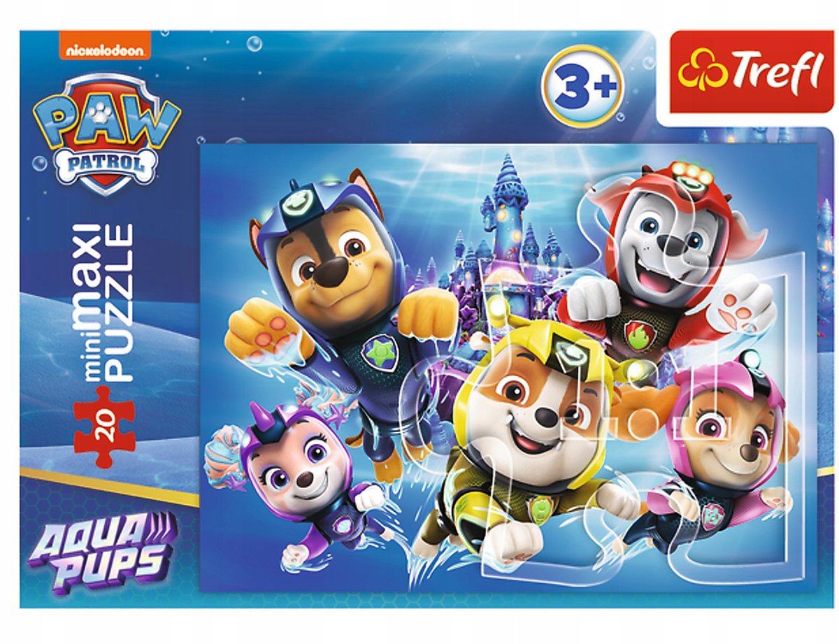 Paw Patrol Mini Maxi Puzzel 20 Stukken - Leuk en Veilig Speelgoed