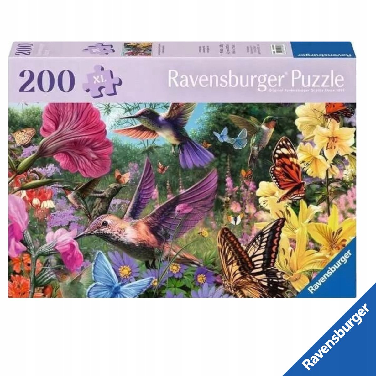 Ravensburger XL Puzzel 200 Stuk - Bloemen en Vlinders