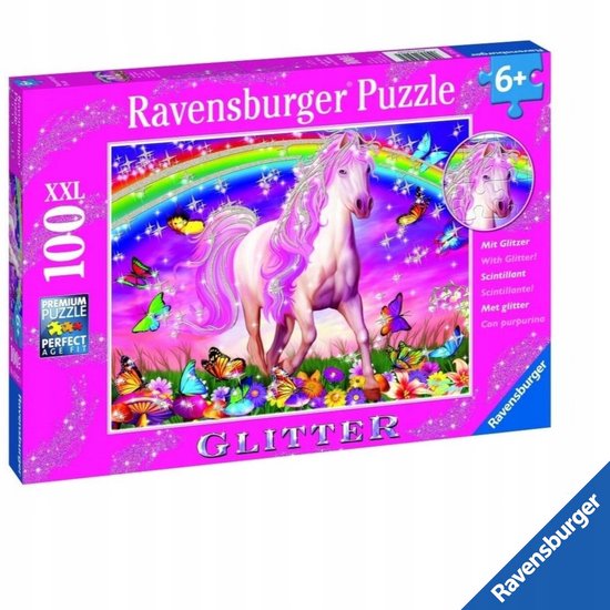 Ravensburger Puzzel XXL Eenhoorn Glitter 100 Stukjes | bol