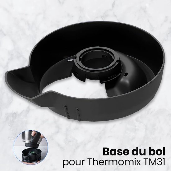 Keukenmachinestandaard- compatibel met Thermomix TM31- bekerhouder - kunststof- zwart — afbeelding 4
