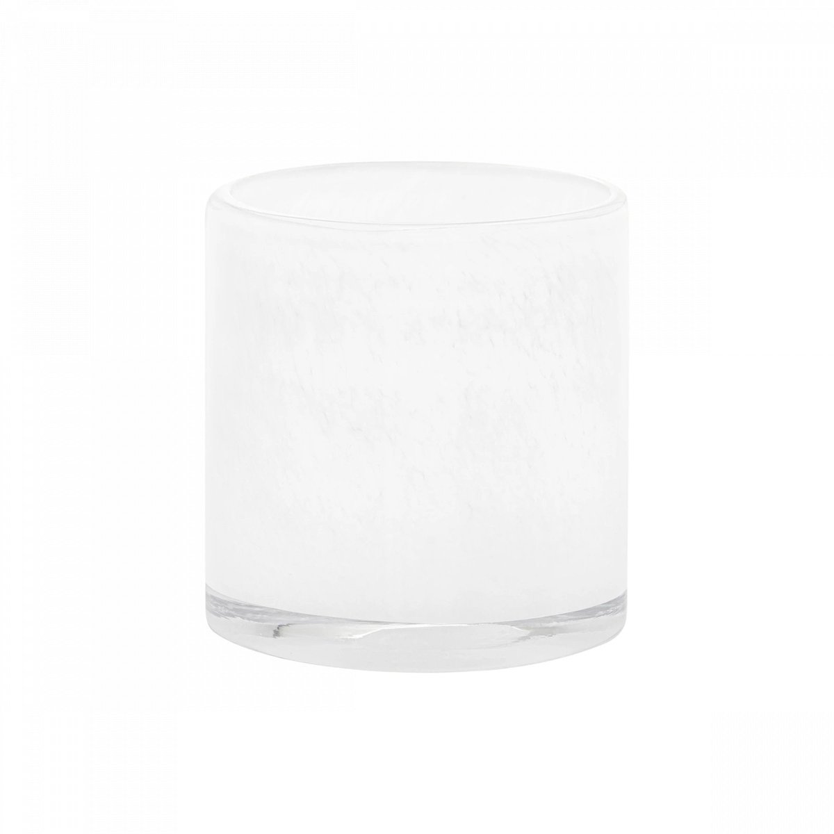 Saga Windlicht White Medium | Wit | Glas