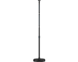 Telesin Live Streaming Floor Stand met MagSafe - Vloerstatief met 1,5 kg Verzwaarde Voet - Verstelbaar 65-165 cm - 360° Draaibaar - Aluminium - Zwart
