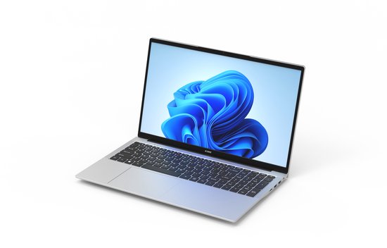 Acmine Laptop - 17.3" FHD IPS - 16 GB RAM - 1TB SSD - Twin Lake N150 - Windows 11 Pro - Met AZERTY-Toetsenbordsticker - Grijs