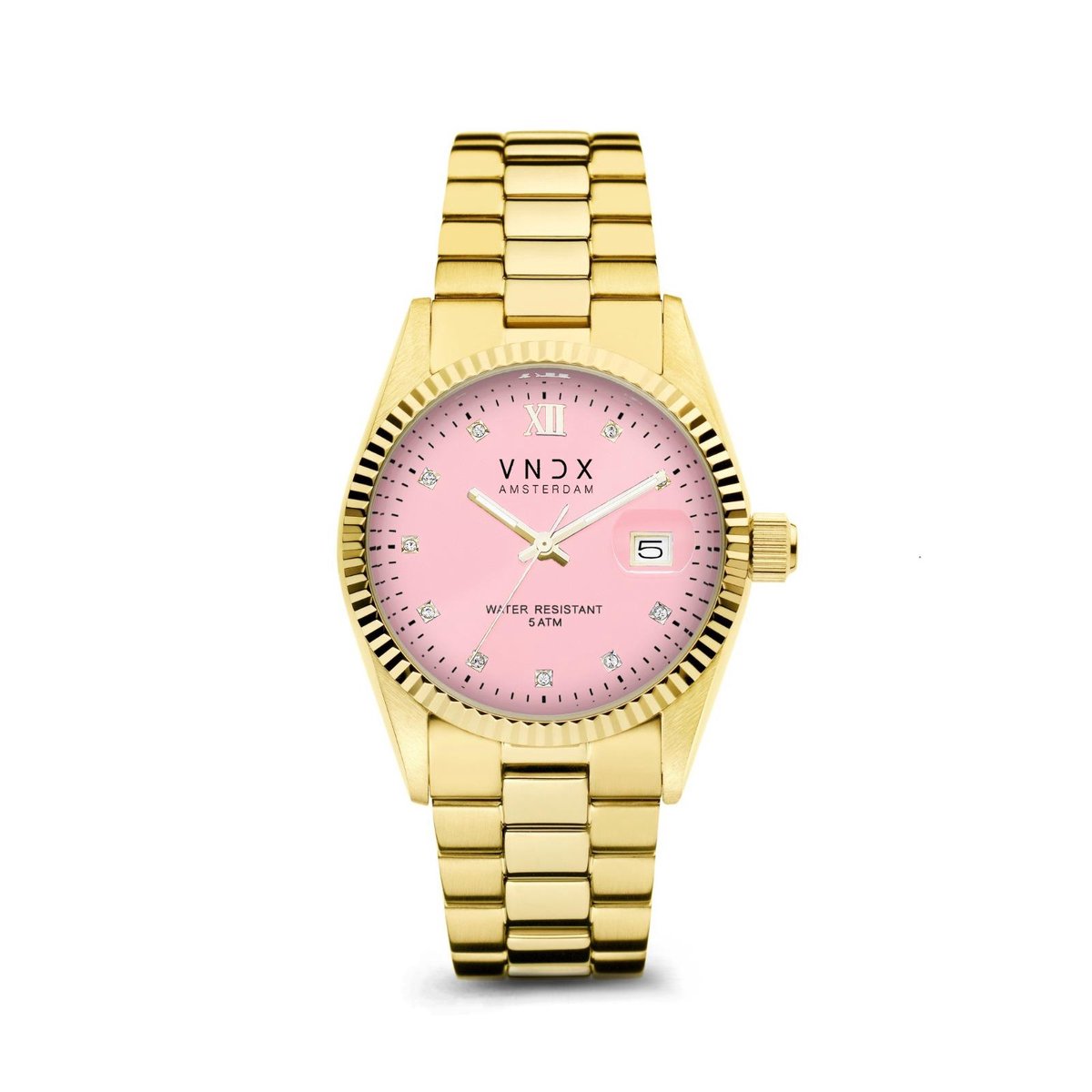 VNDX Amsterdam - Dames horloge - Dare Devil Medium Goud Roze