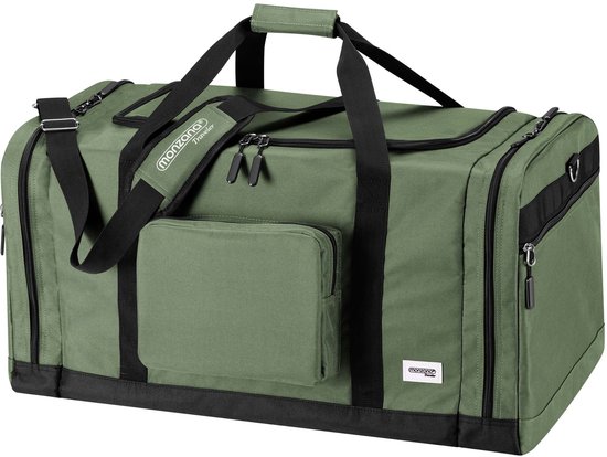 Sac de sport Monzana - 90 L 70 x 35 x 35 cm Bandoulière Poches avant et latérales - Vert