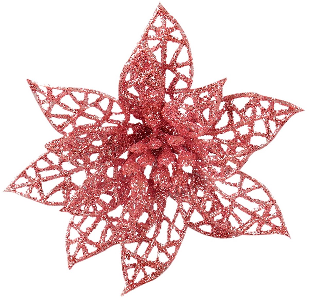 Kerstversieringen Kerstbloem 8cm Kerstbloem Kerstkrans Accessoires (1 stuk)