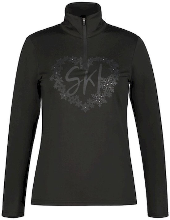 ICEPEAK - ellenton - Skipully met rits dames - Zwart