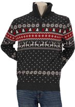 WE Fashion kersttrui rood fijn gebreid