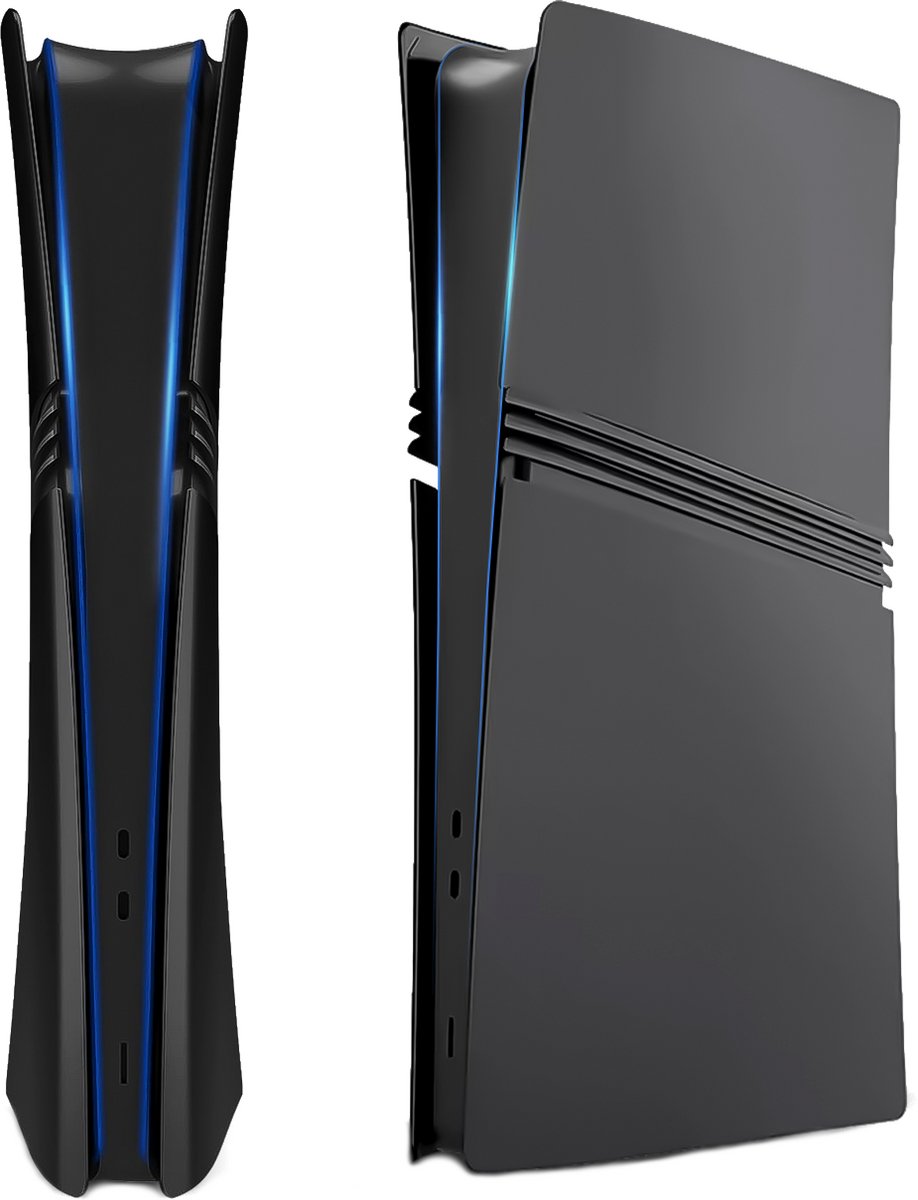 Playstation 5 Pro Faceplates Digital Edition (niet geschikt voor standaard PS5 & PS5 Slim) - Inclusief Mid Skin - Accessoires - Faceplate - Cover - Plate - Skin - Zwart