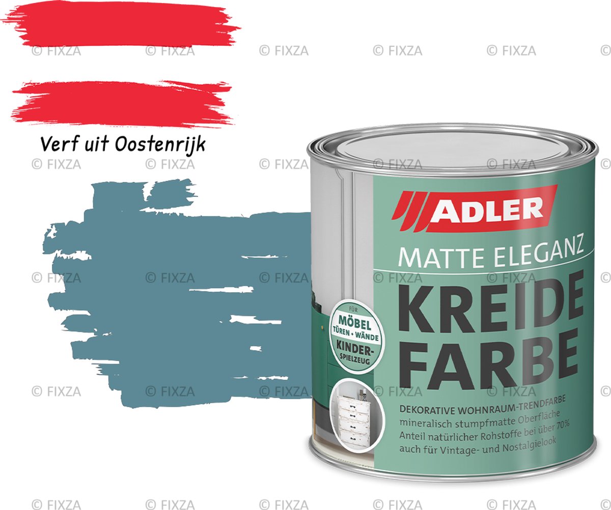 ADLER Vivido Krijtverf – IJskou – Duurzame matte verf voor hout, meubels, deuren, metaal en kunststof – 750 ml