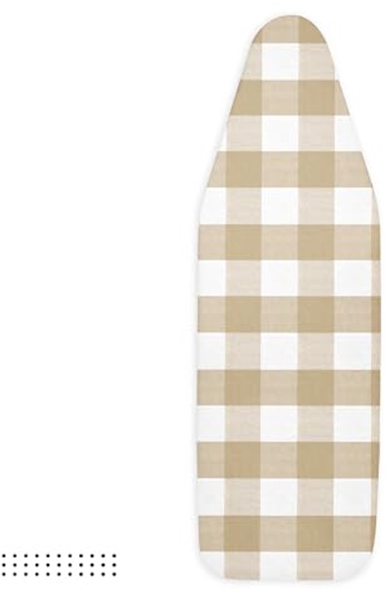Vervangende Strijkplankhoes met Extra Dikke Vulling - Geschikt voor Standaard Strijkplanken, Hitte Reflecterend en Brandbescherming, Robuust - Buffelkleur