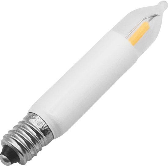 Reserve Kerstlampje E10 LED Filament Kaars - 10-55V - 0.2W - 2200K - 6.5cm - Warm Wit Licht