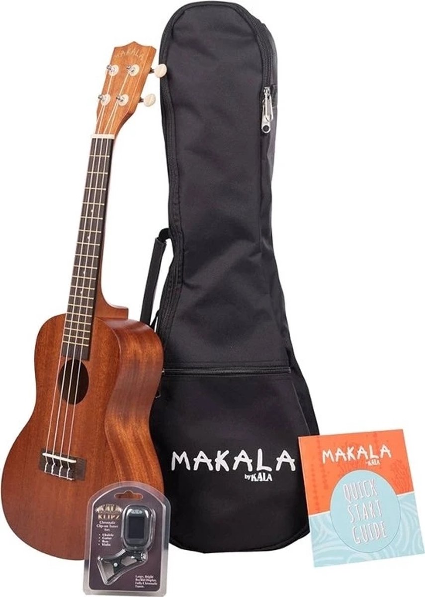 Kala MK-C Pack concert ukelele naturel met tas en tuner