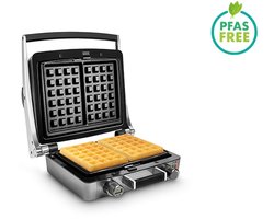 FRITEL Wafelijzer - WaffleTastic® CW 3658 - Wafelmaker PFAS vrij - Wafelmachine voor Brusselse/Luikse Wafels - Wafelbakijzer met Verwisselbare Platen - 1600W - Incl. 60' Timer