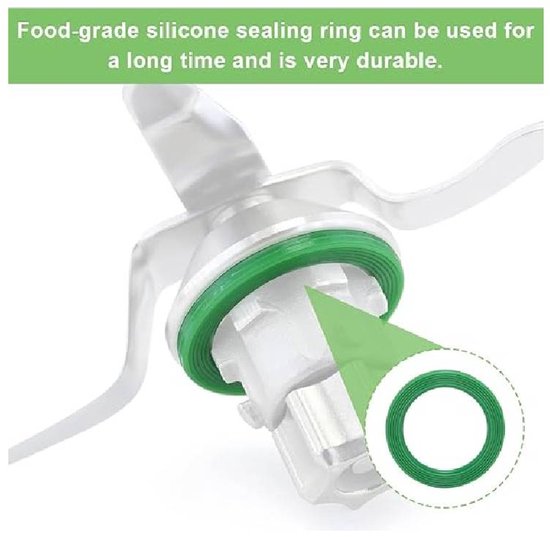 2 stuks Afdichtring voor tm5/tm6 messen Afdichtringen voor Vorwerk Thermomix TM5 TM 6 mixermessen- siliconen afdichtingen — afbeelding 3