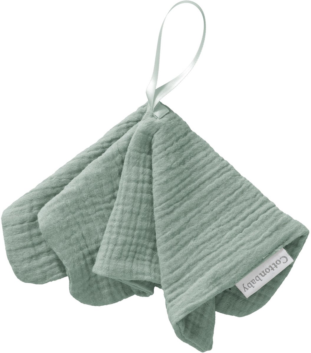 Cottonbaby speendoekje - Cottonsoft - oudgroen
