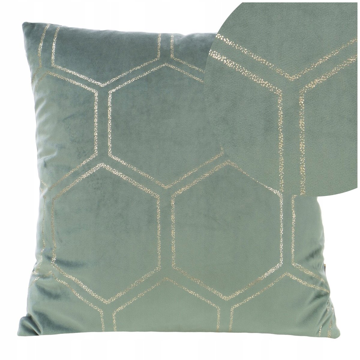 Eurofirany BLINK Kussenhoes 45x45 cm - Zacht Velours met Gouden Print