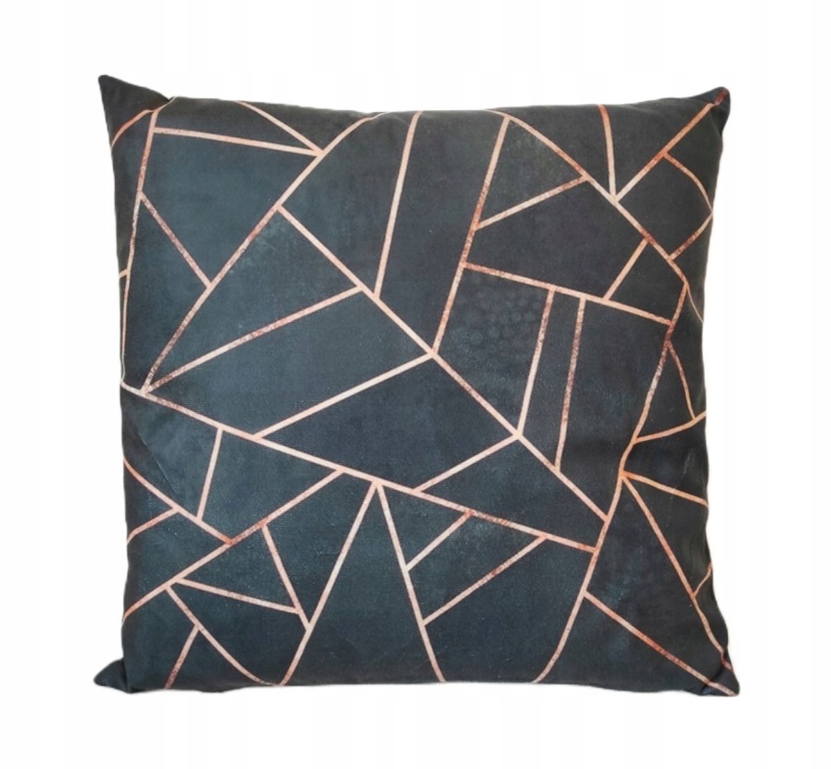 Decoratieve Kussenhoes 45x45cm - Zwart Geometrisch Grafisch Patroon