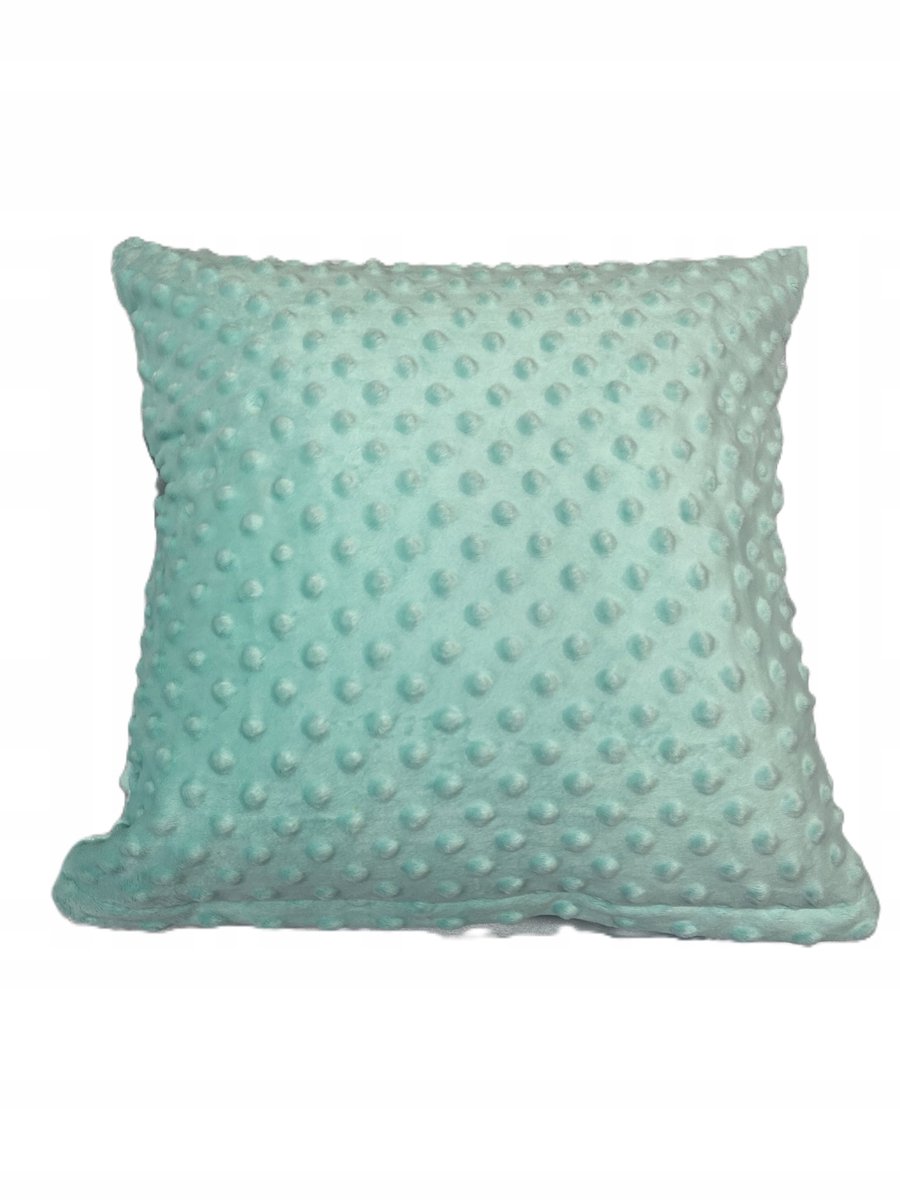 Minky Kussenhoes 40x40 cm Mintgroen - Zacht en Duurzaam
