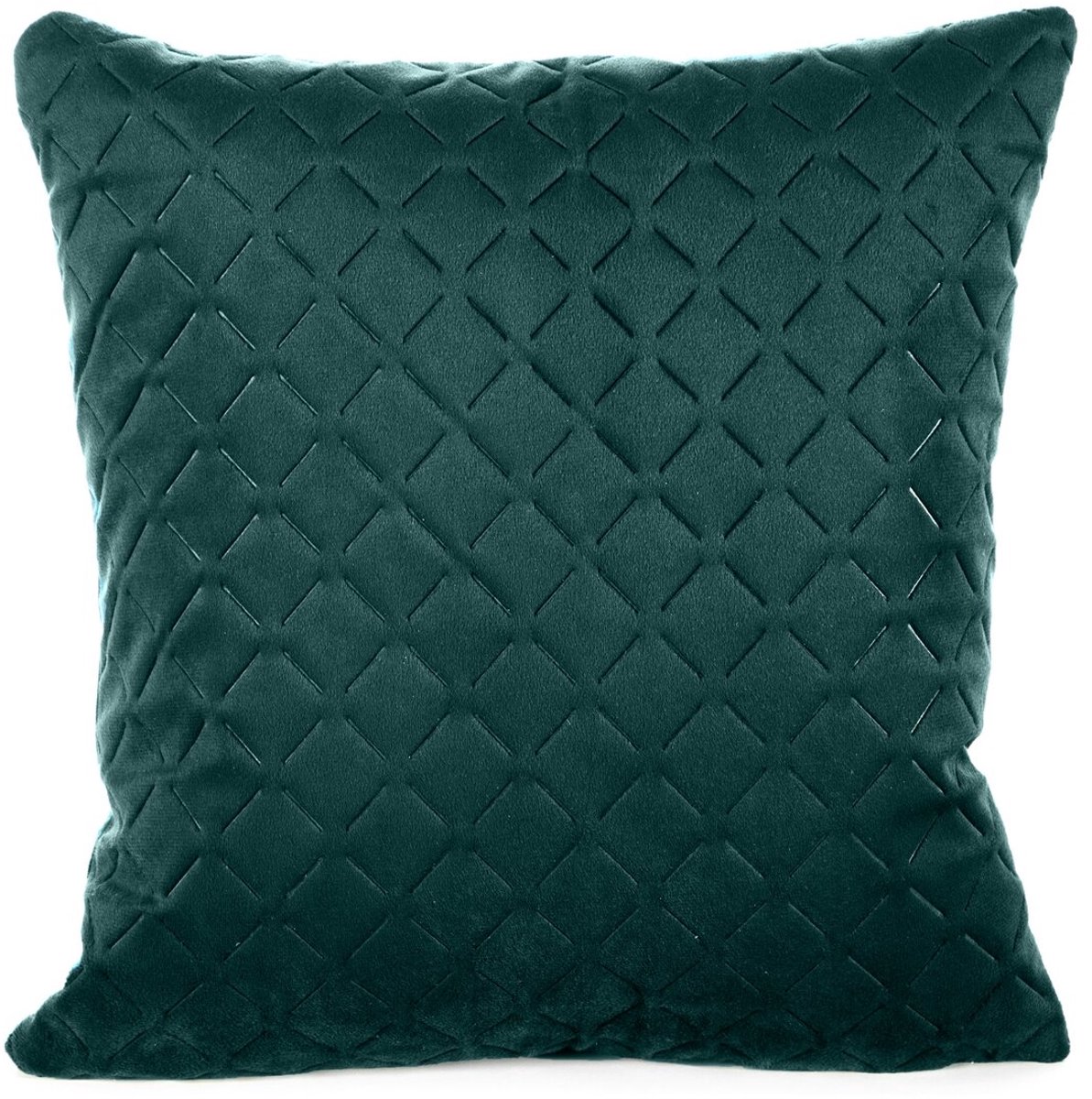 Dimon Velours kussenhoes 40x40 cm - Donkerturkoois