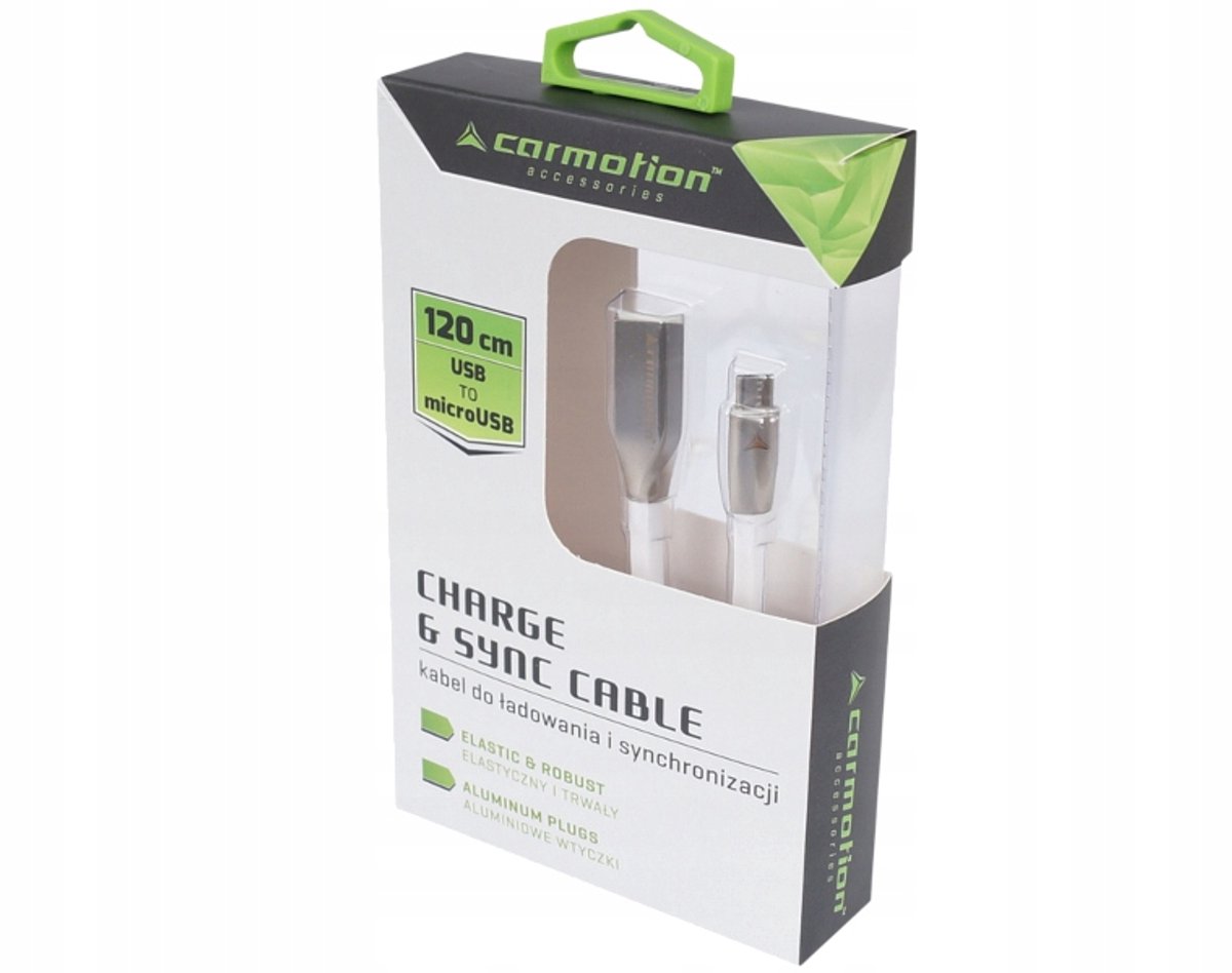 USB naar Micro USB Oplaad- en Synchronisatiekabel, 120cm, Wit