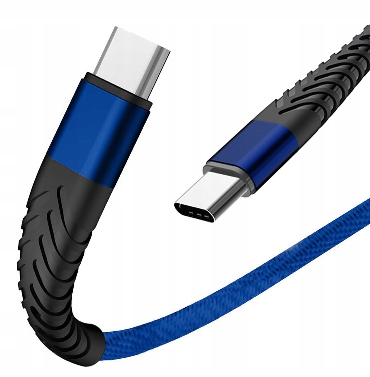 Extremestyle USB-C naar USB-C kabel 1m blauw - Snel laden