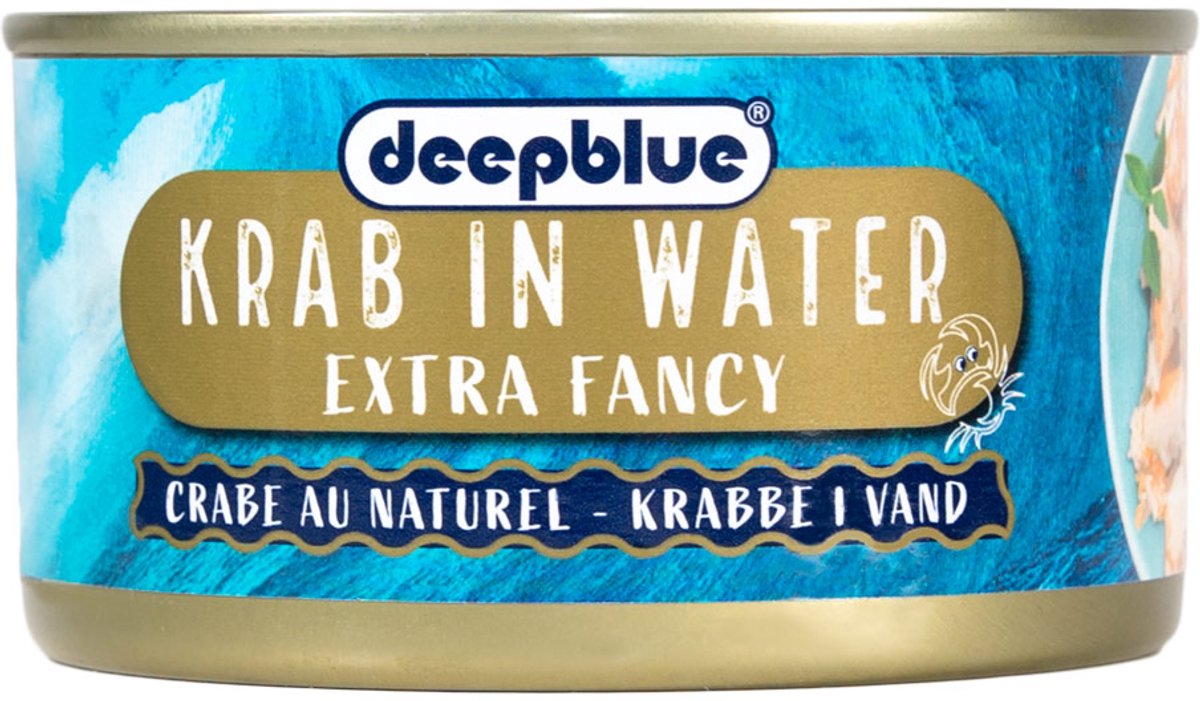 Deepblue krabvlees in water - extra fancy zonder baleintjes - 170 gr