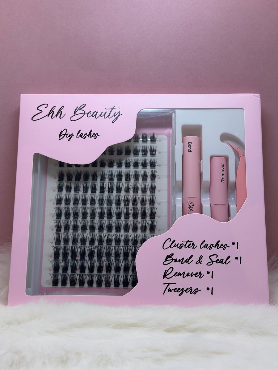EHH BEAUTY - Diy Lashes - Perfect w13 - Wimperstukjes - Starter set compleet - Nepwimpers - Bond en sealer -Cluster starter set