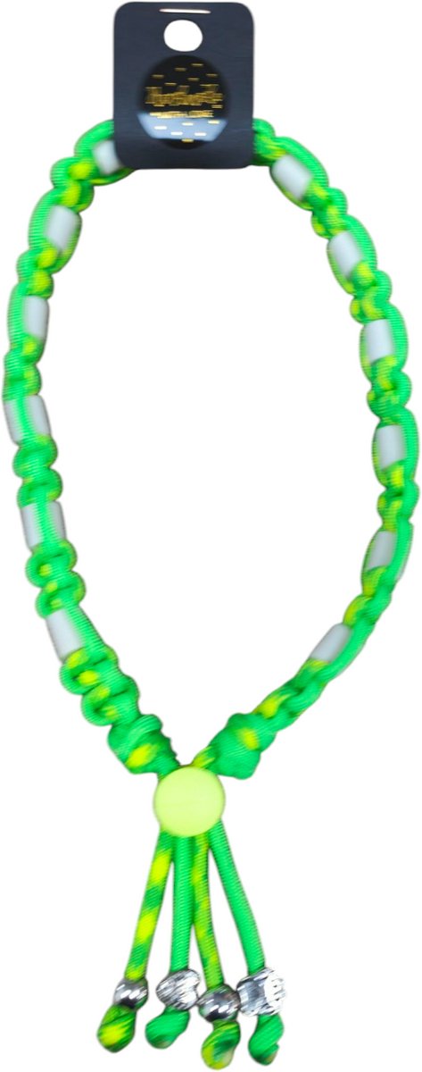 Anti-vlooien en tekenband fluoreserend groen/geel nekomtrek 30 cm