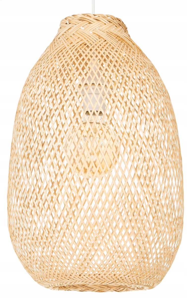 BOHO hanglamp bamboe ovaal 40cm - Natuurlijk & Sfeervol