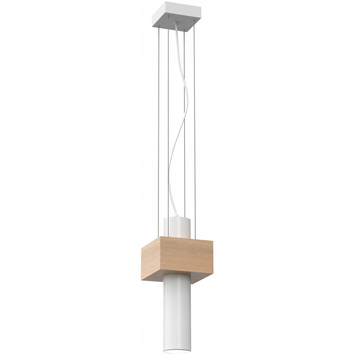 Milagro WEST Witte Hanglamp 1xGU10 - Modern Design