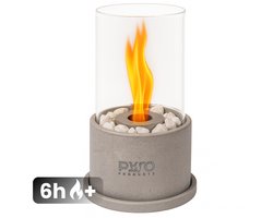 PyroProducts® Luxe Sfeerhaard - Tafelhaard - 480ML - Incl. Accesoirespakket - Buitenhaard - Binnen & Buiten - Bio-Ethanol Haarden - Cementwit