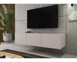 Promeubels - Tv meubel Cosenza - Beige - 150cm - Tv kast - Hangend of staand