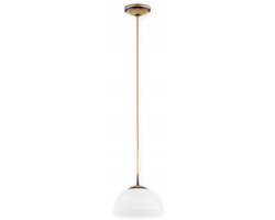 Freja Kleine Hanglamp - Patina - Wit Alabast - E27