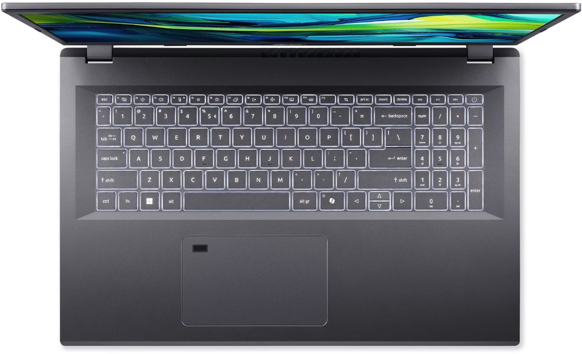 Aspire 17 A17-51M-56J6 - Laptop - 17 inch - Core 5 - 32GB - 1TB SSD - Verlicht toetsenbord - Grijs — afbeelding 3