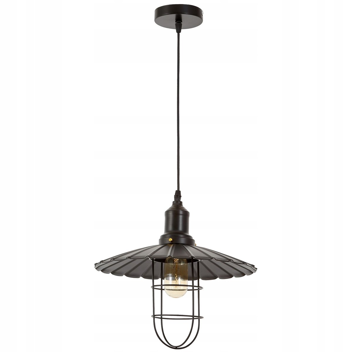 Zwarte Loft Hanglamp E27 Verstelbaar 30cm