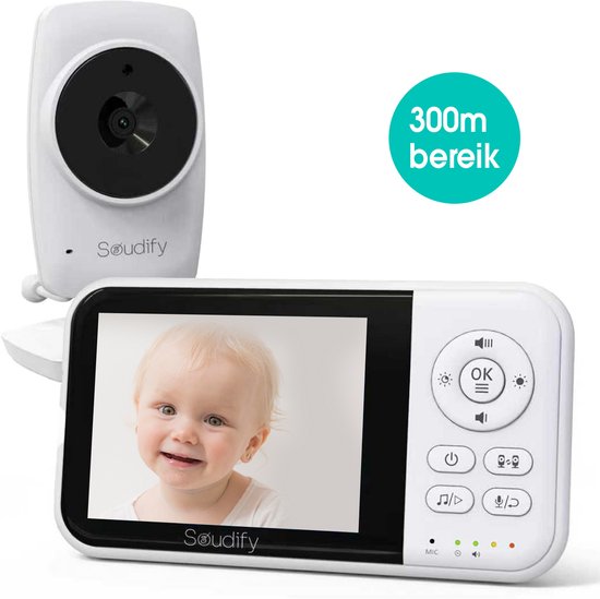 Soudify ClearView Babyfoon met Camera HD Beeldkwaliteit