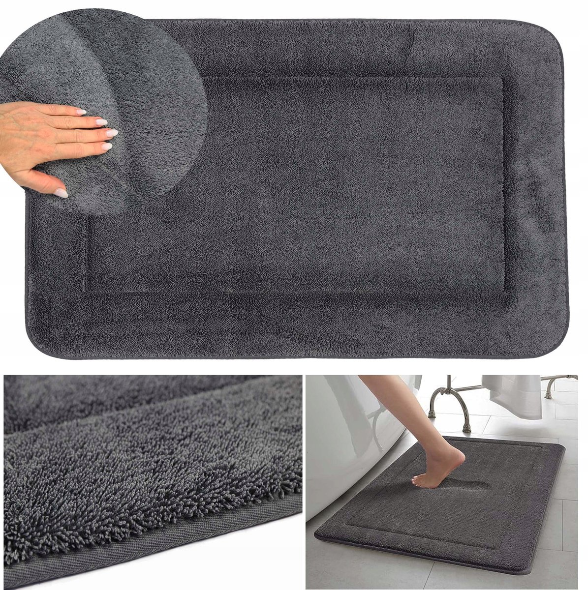 Zacht Badkamermat met Memory Foam - Dik & Zacht 45x75 cm