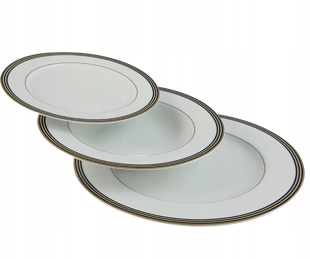 Ofelia Gold Porseleinen Servies 18 Delig voor 6 Personen