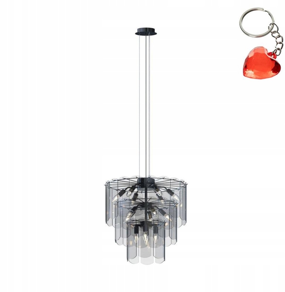 NIRA MD3523-14L-EBCN hanglamp - Zwart