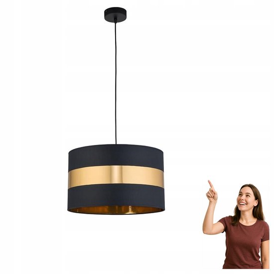 Hanglamp design | metallic grijs 35 cm (E27) - Xena