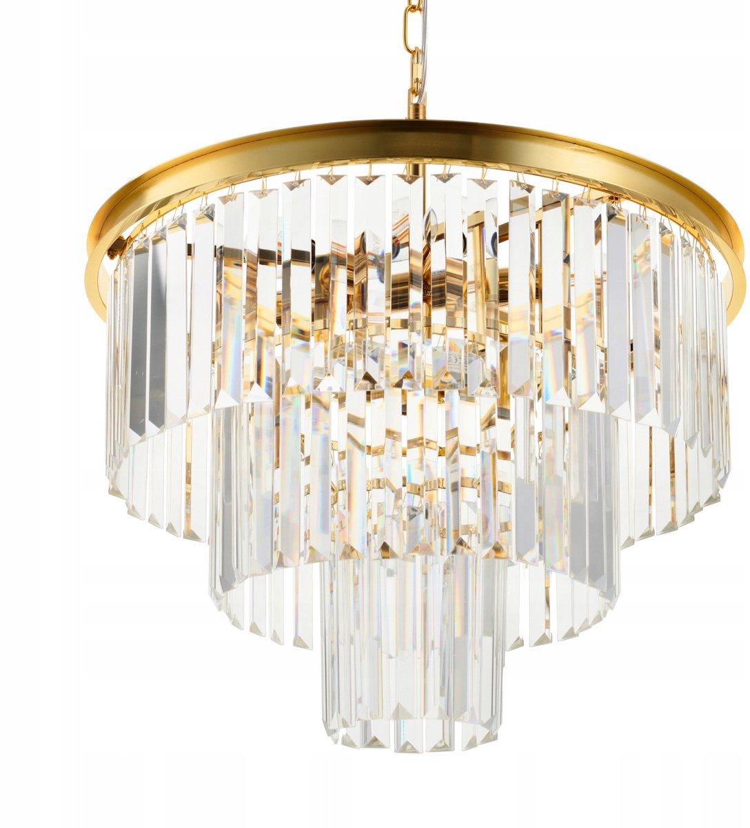 Luxe Kristallen Hanglamp SPLENDORE Goud - 50cm Diameter