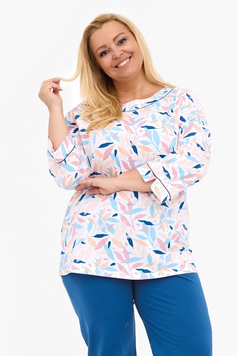 Cornette Katoenen Pyjama Dames Volwassenen Amelia 2 732/452 50 / Wit