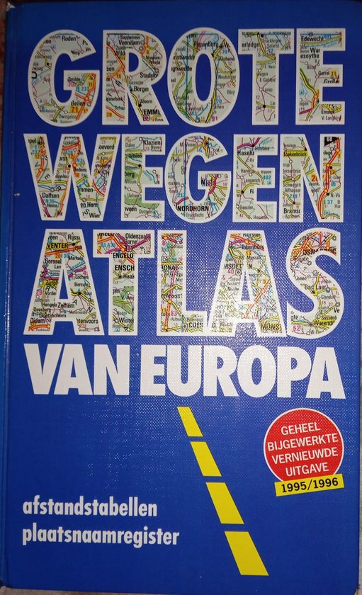Grote wegenatlas van de benelux en Europa 1999-2000 - cover